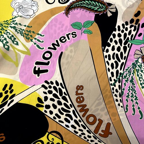 Viscose - Flowers - Multicolor