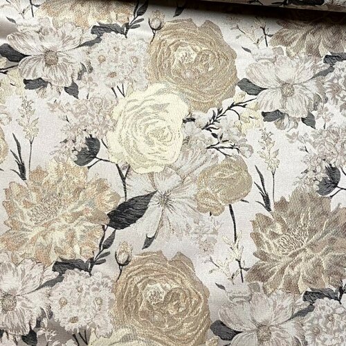 Jacquard - Flowers - Champagne
