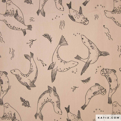 Sweat - Sea Lions Swimming - Beige