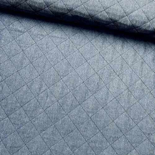 Matelassé - Uni - Dark Denim