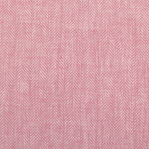 Linnen Katoen - Visgraat - Roze