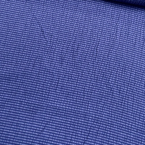 Coupon 0.90m - Seersucker - Stripes - Kobalt