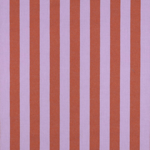 Katoen - Yarn Dyed Stripes - Lavendel-Oranje